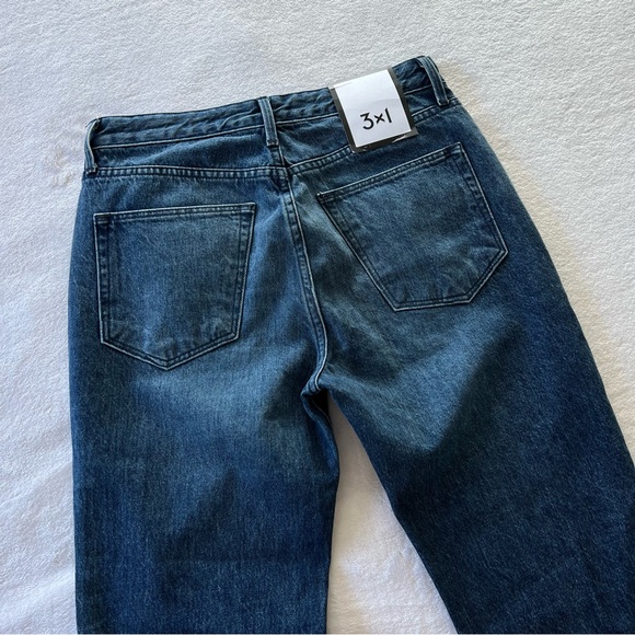 3x1 Higher Ground W3 Gusset Elvia Flare Leg Raw Crop Jeans - Picture 7 of 9